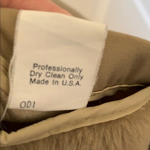 Vintage Woolrich Lined Winter Coat Tan Size 46